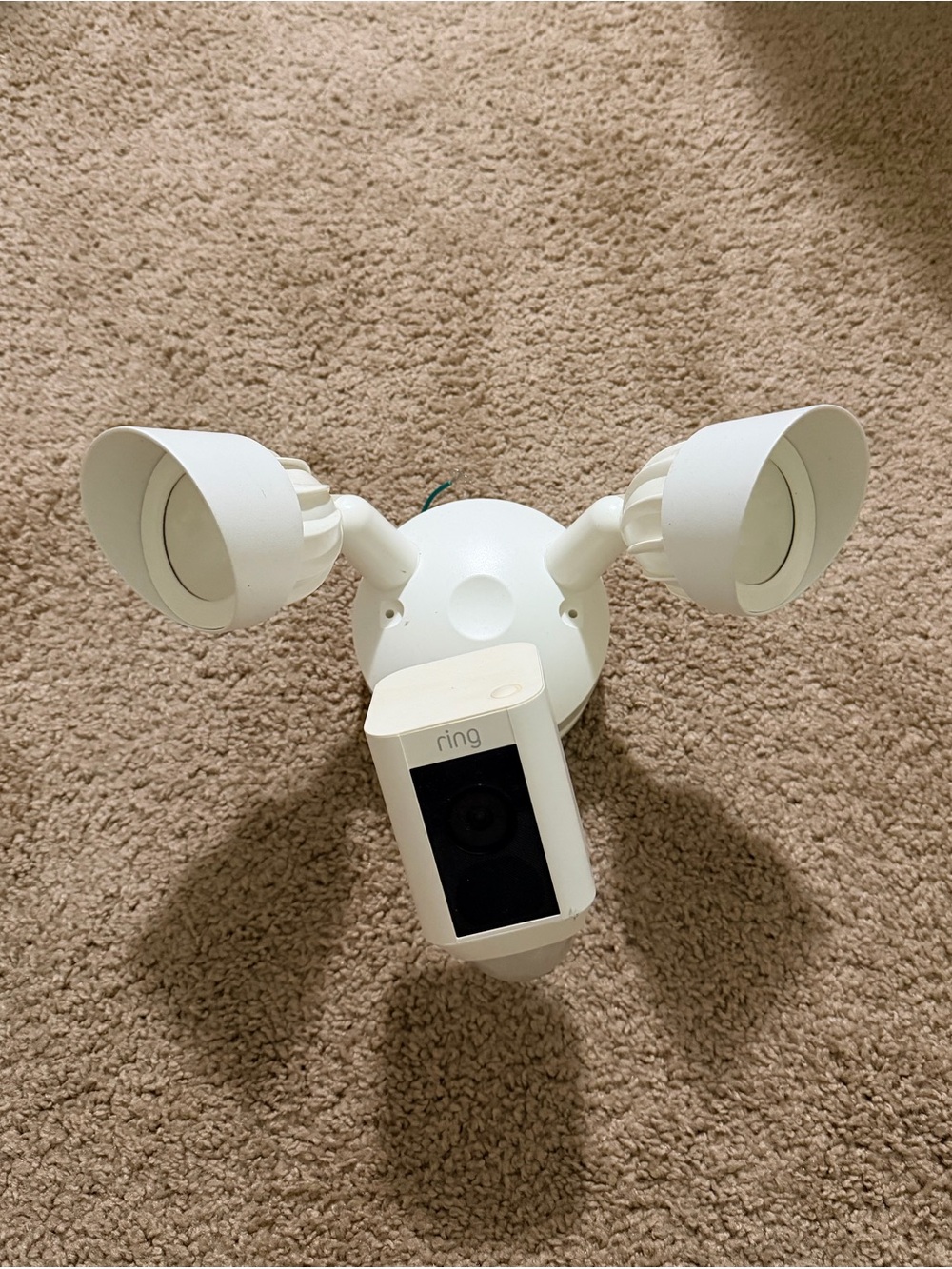 Ring Floodlight Camera with Dual Adjustable Lights - White